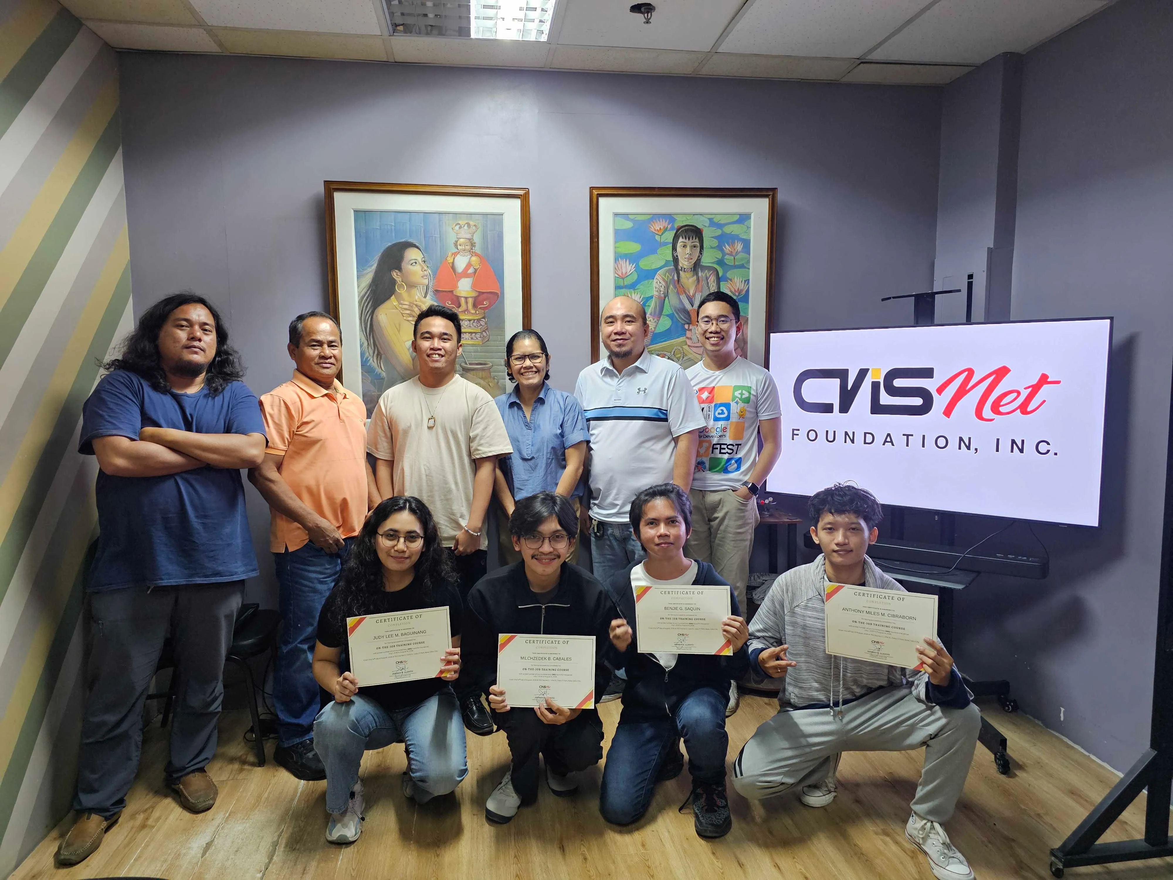 VSU COMPUTER SCIENCE STUDENTS SUCCESSFULLY COMPLETE INTERNSHIP TRAINING AT CVISNET FOUNDATION